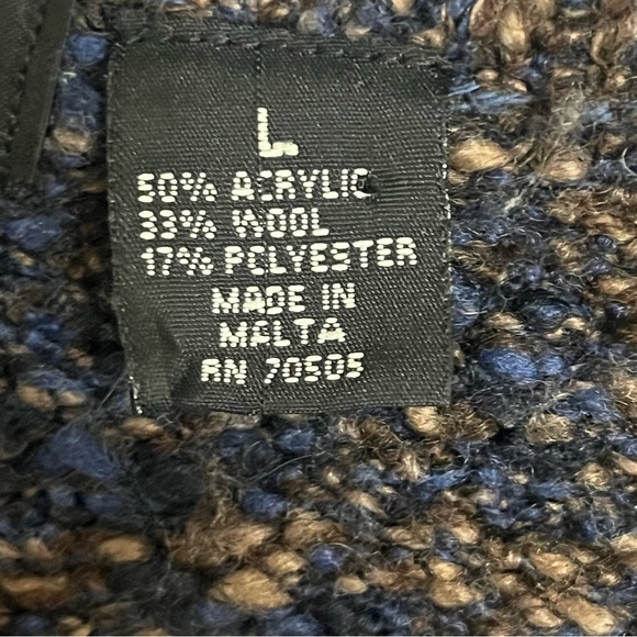 Women’s Roe V-neck Wool Acrylic Blend Sweater Size Large Multicolor - Picture 4 of 10